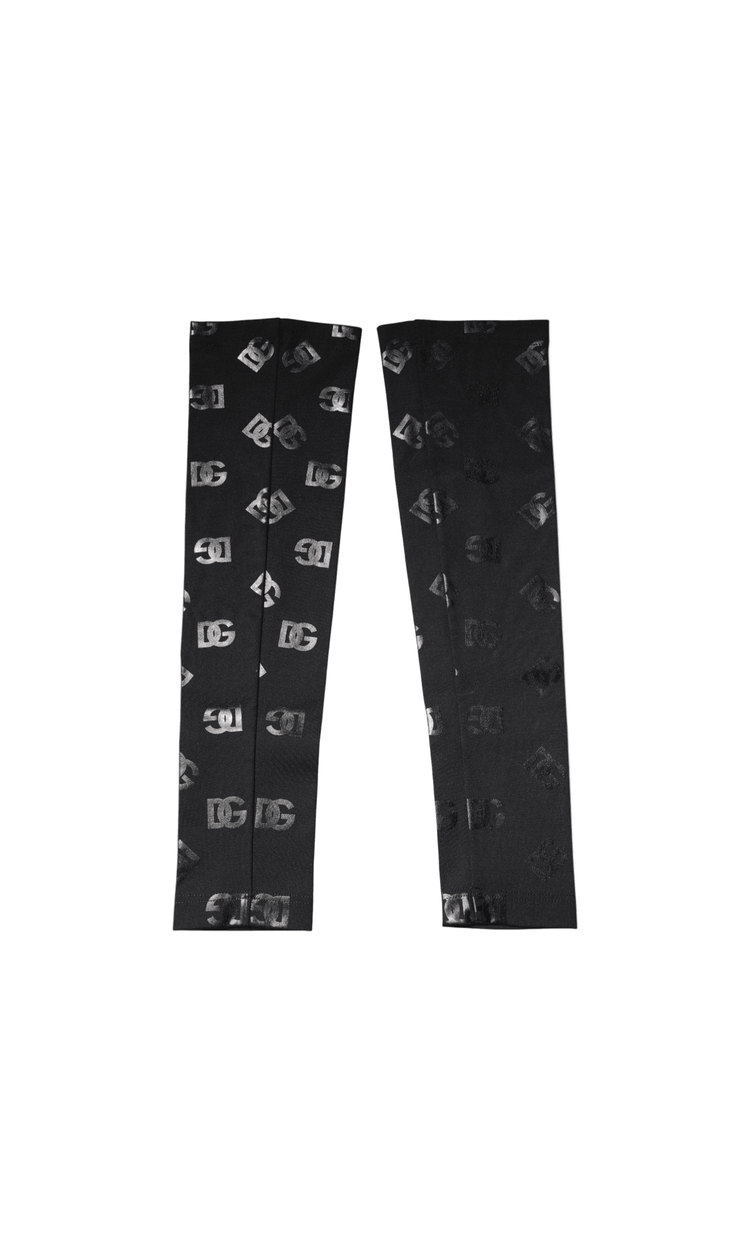 Dolce & Gabbana Black Wool Dg Logo Monogram Stretch Arm Sleeves Glam Steals