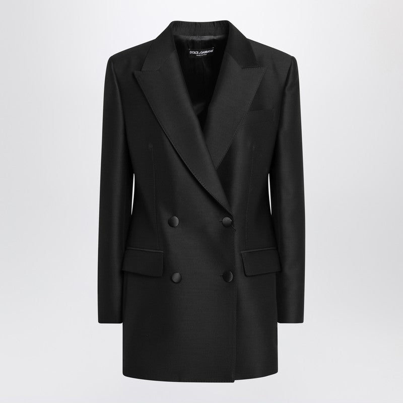 Dolce & Gabbana Black Wool Dolce&gabbana Double Breasted Jacket Glam Steals