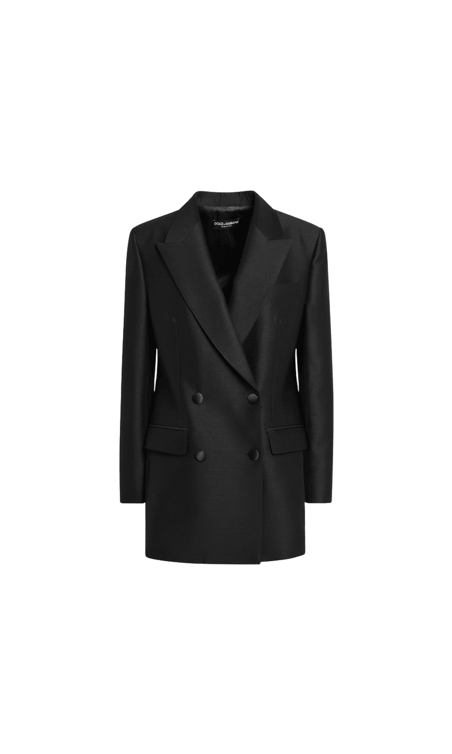 Dolce & Gabbana Black Wool Double Breasted Jacket Glam Steals