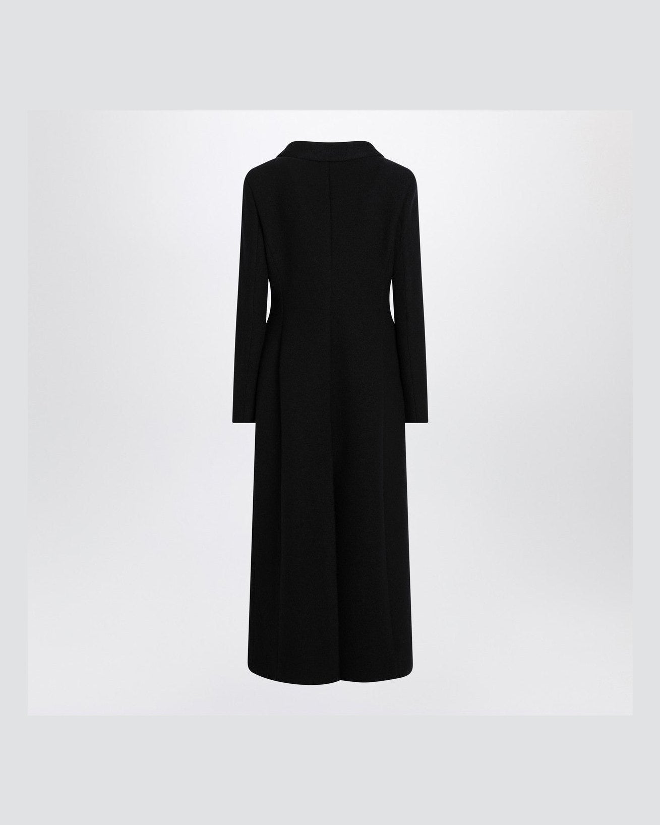 Dolce & Gabbana Black Wool Long Coat Glam Steals