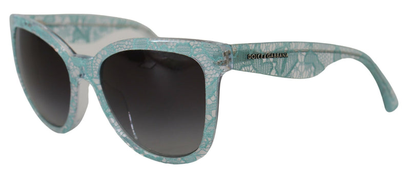 Dolce & Gabbana Blue Crystal Acetate Butterfly Sunglasses Glam Steals