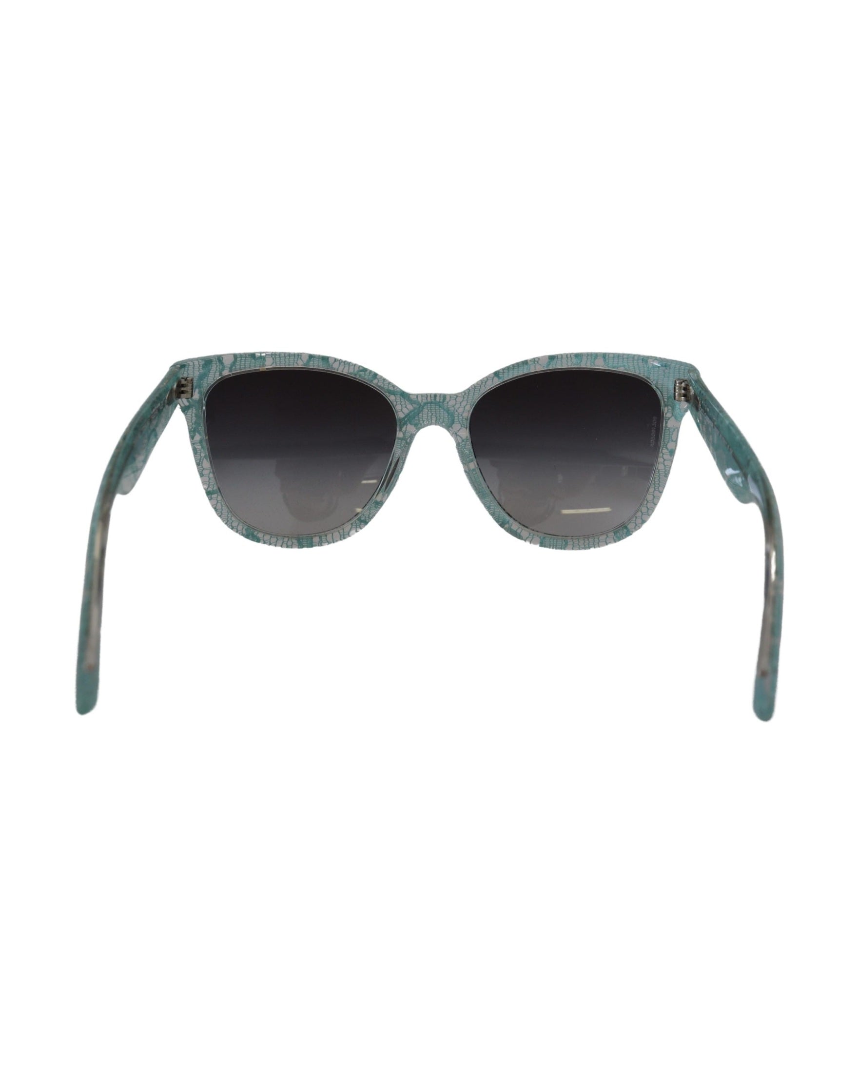 Dolce & Gabbana Blue Lace Acetate Crystal Round Sunglasses Glam Steals
