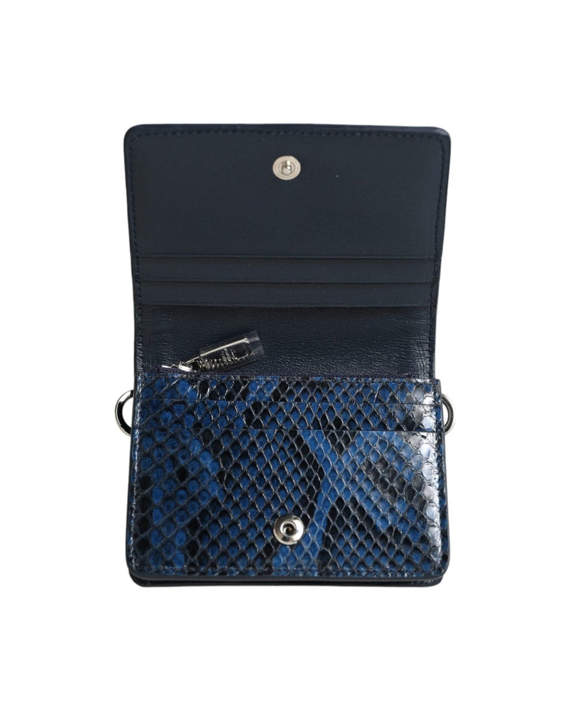 Dolce & Gabbana Blue Leather Beige Raffia Trim Mini Shoulder Purse Crossbody Bag Glam Steals