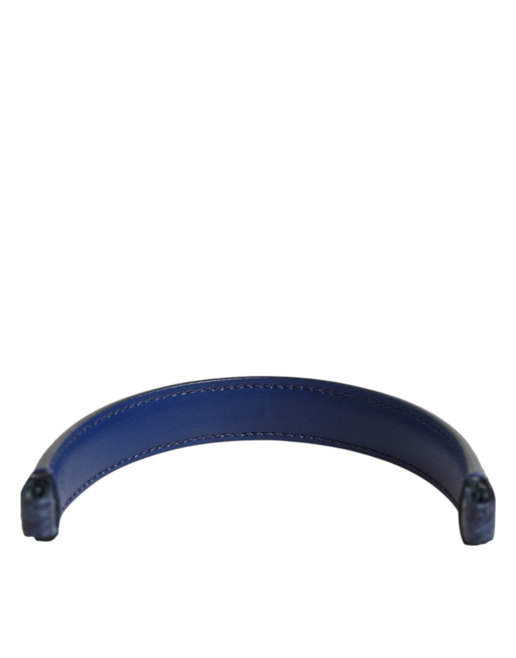 Dolce & Gabbana Blue Leather Large Ayers Bag Handle Women Shoulder Strap Glam Steals