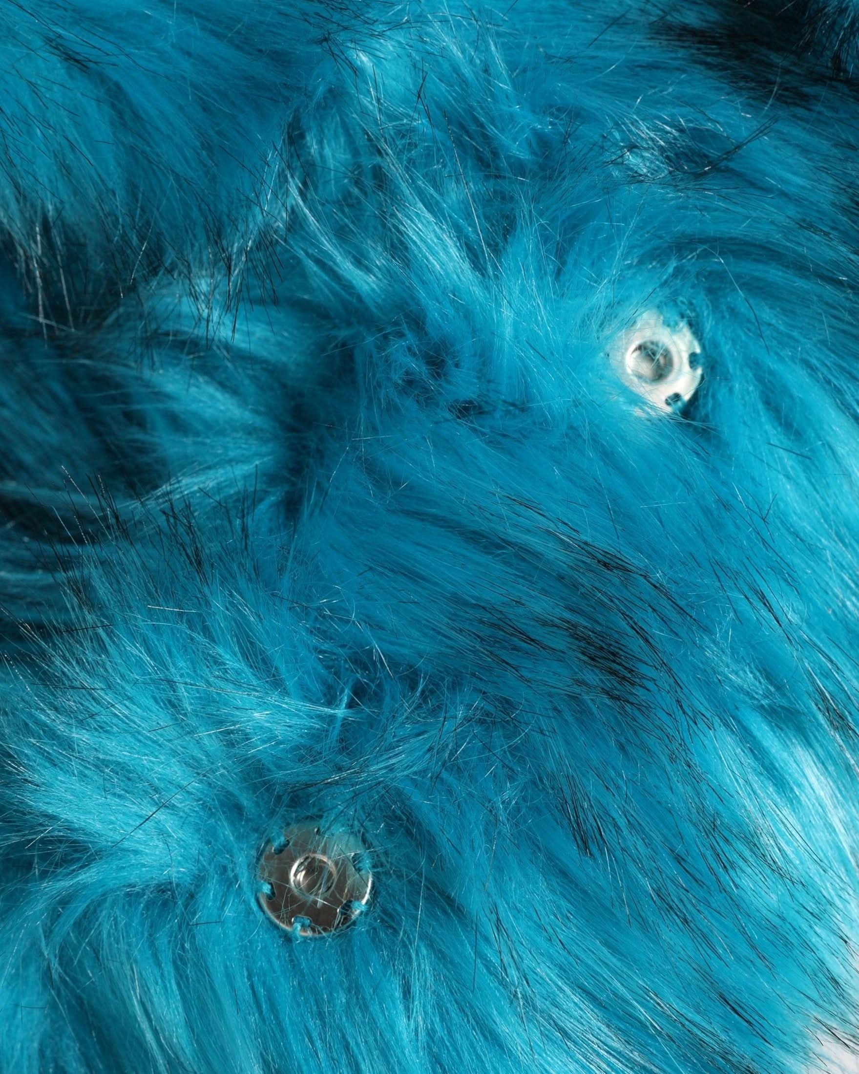 Dolce & Gabbana Blue Modacrylic Fur Bucket Capello Hat 