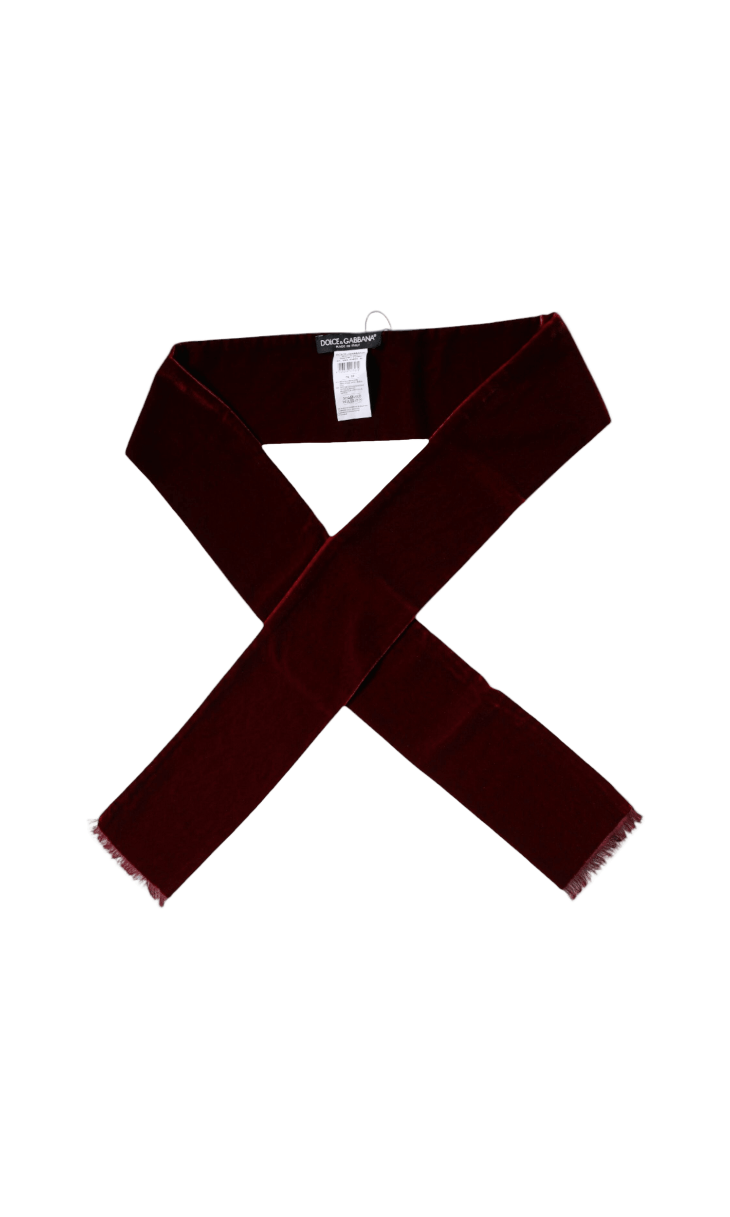 Dolce & Gabbana Bordeaux Cotton Silk Fringe Shawl Wrap Scarf Glam Steals
