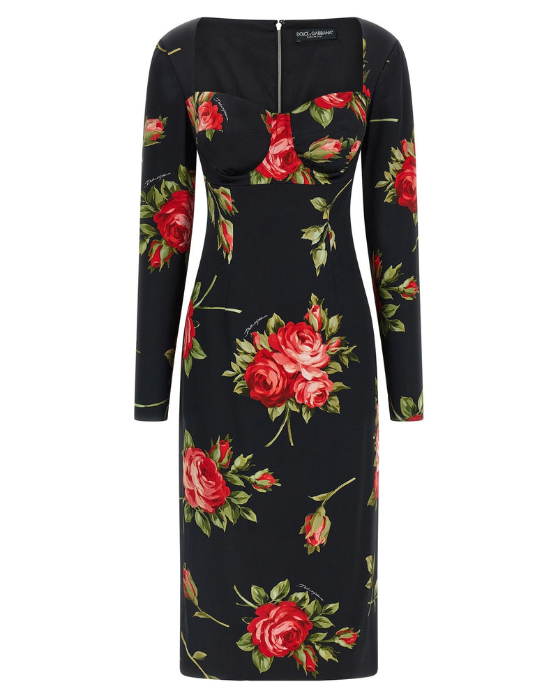 Dolce & Gabbana Bouquet Rose Dress Glam Steals