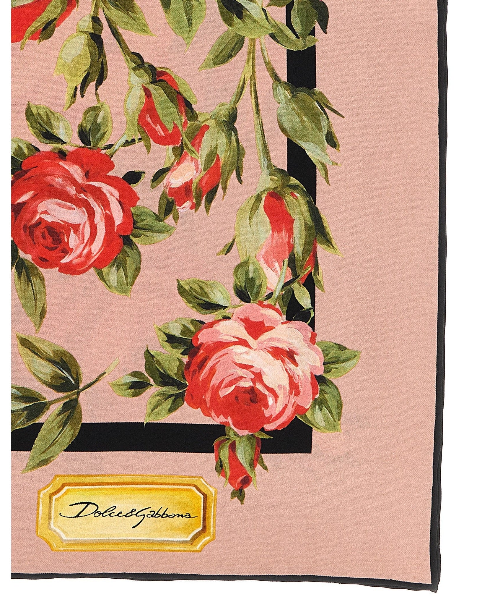 Dolce & Gabbana Bouquet Rose Scarf Scarves Hats & Gloves