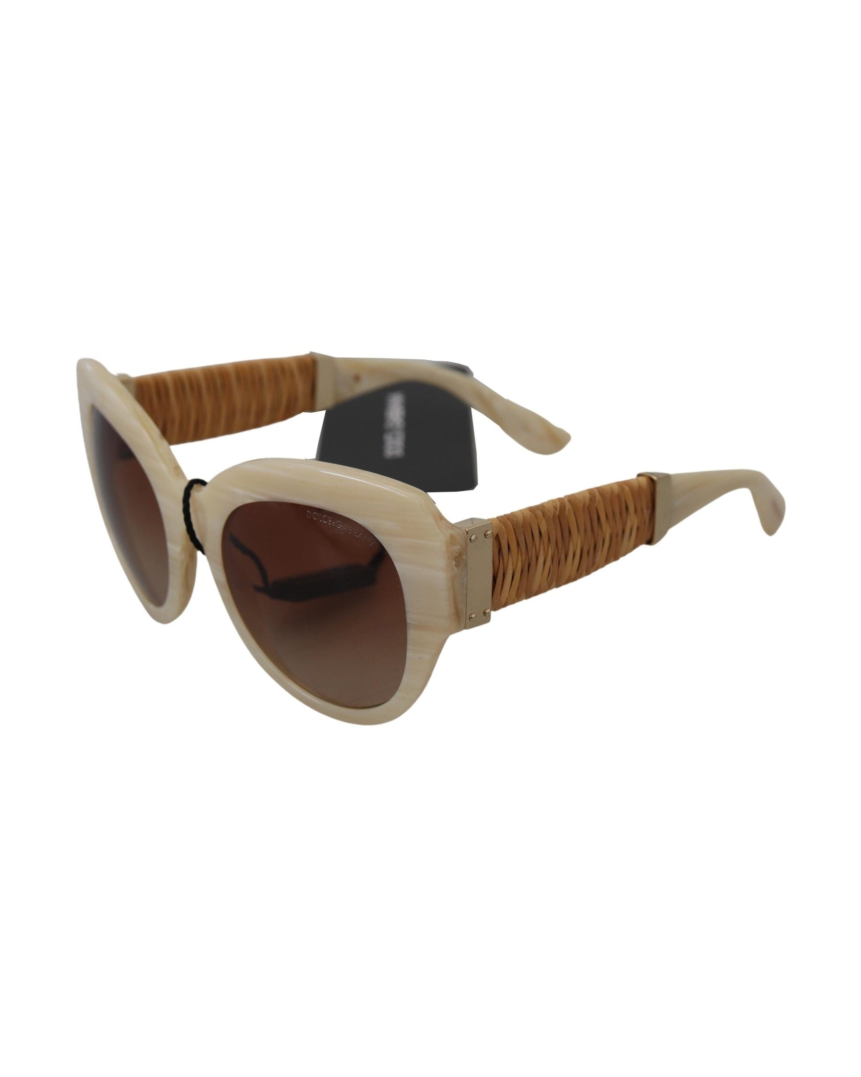 Dolce & Gabbana Brown Acetate Full Rim Lense Sunglasses Glam Steals