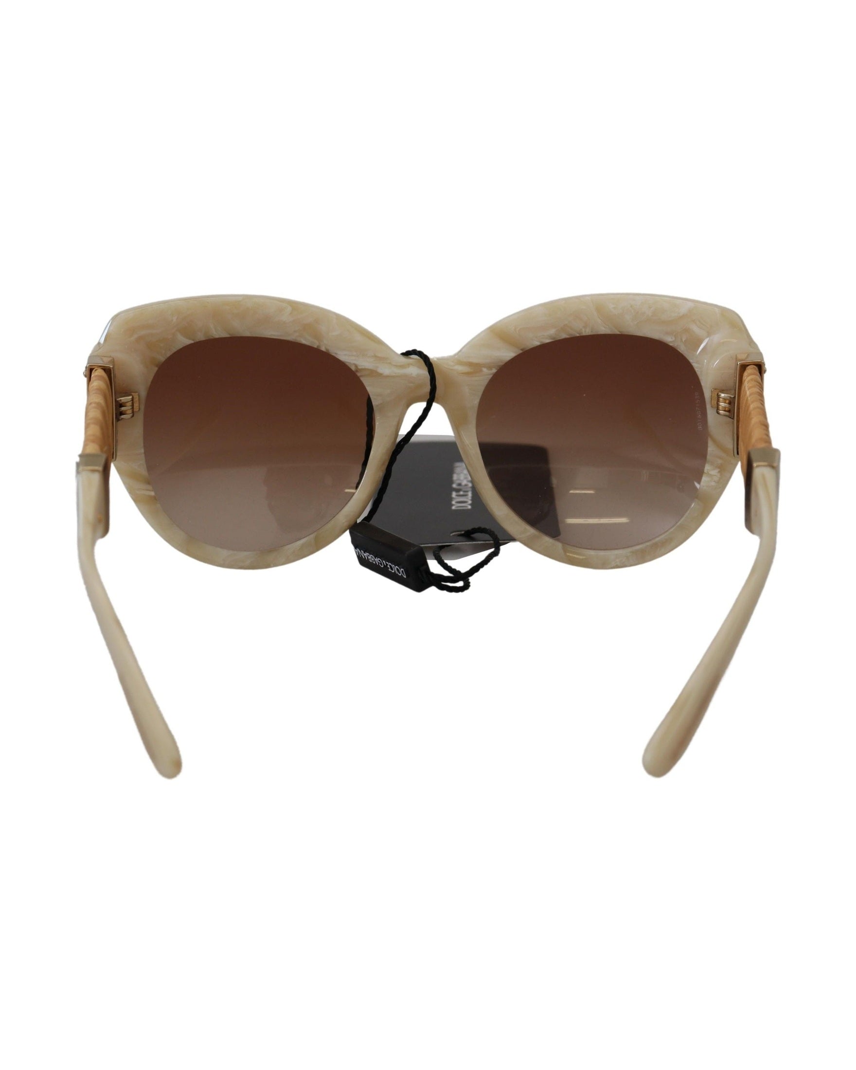 Dolce & Gabbana Brown Acetate Full Rim Lense Sunglasses Glam Steals