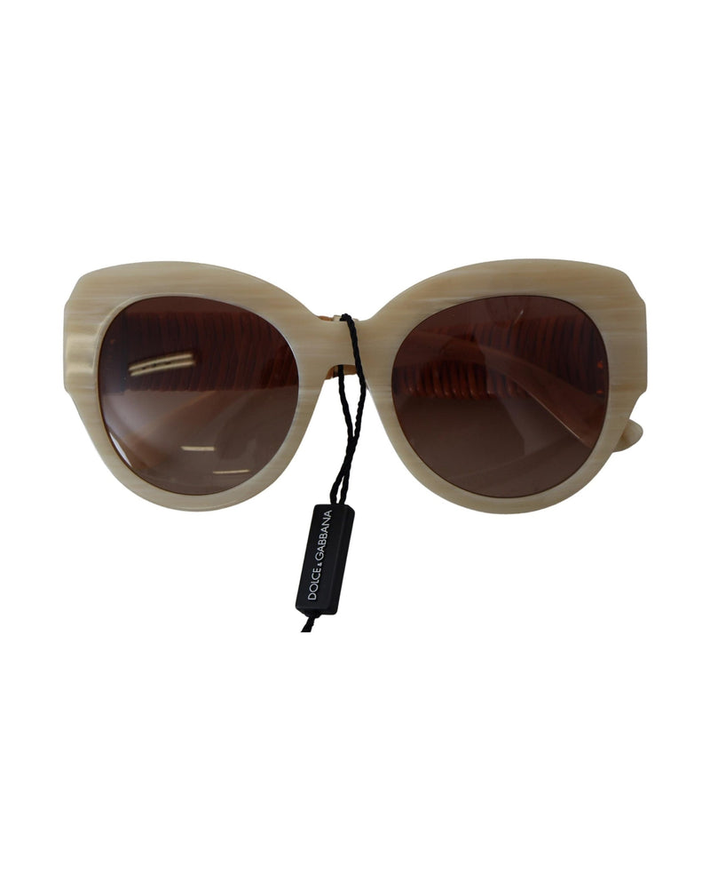 Dolce & Gabbana Brown Acetate Full Rim Lense Sunglasses Glam Steals