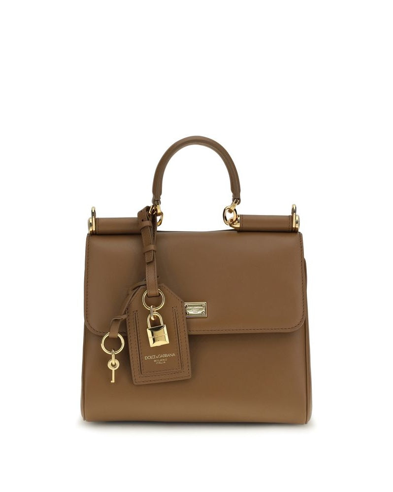 Dolce & Gabbana Brown Calf Leather Bos Taurus Shoulder Bag 