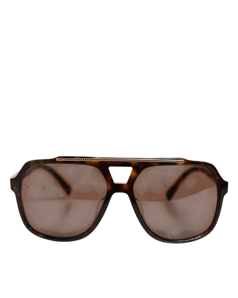 Dolce & Brown Gabbana Dark Tortoise Shell Pilot Frame Sunglasses Glam Steals