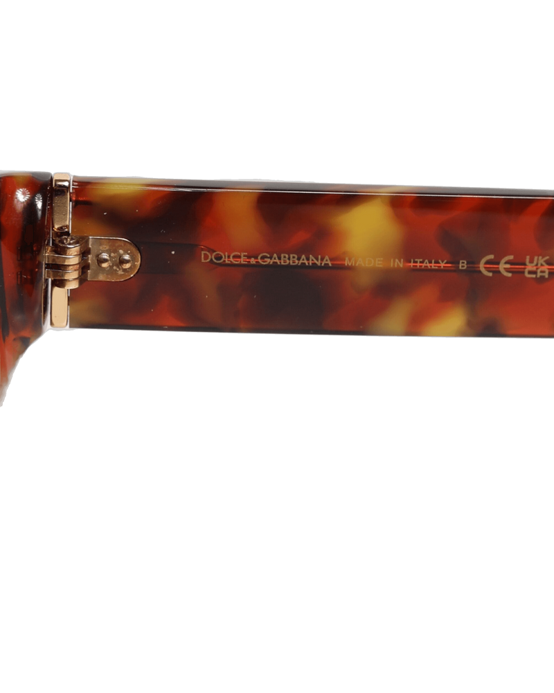 Dolce & Brown Gabbana Dg4338f Havana Full Rim Round Lenses Sunglasses Glam Steals