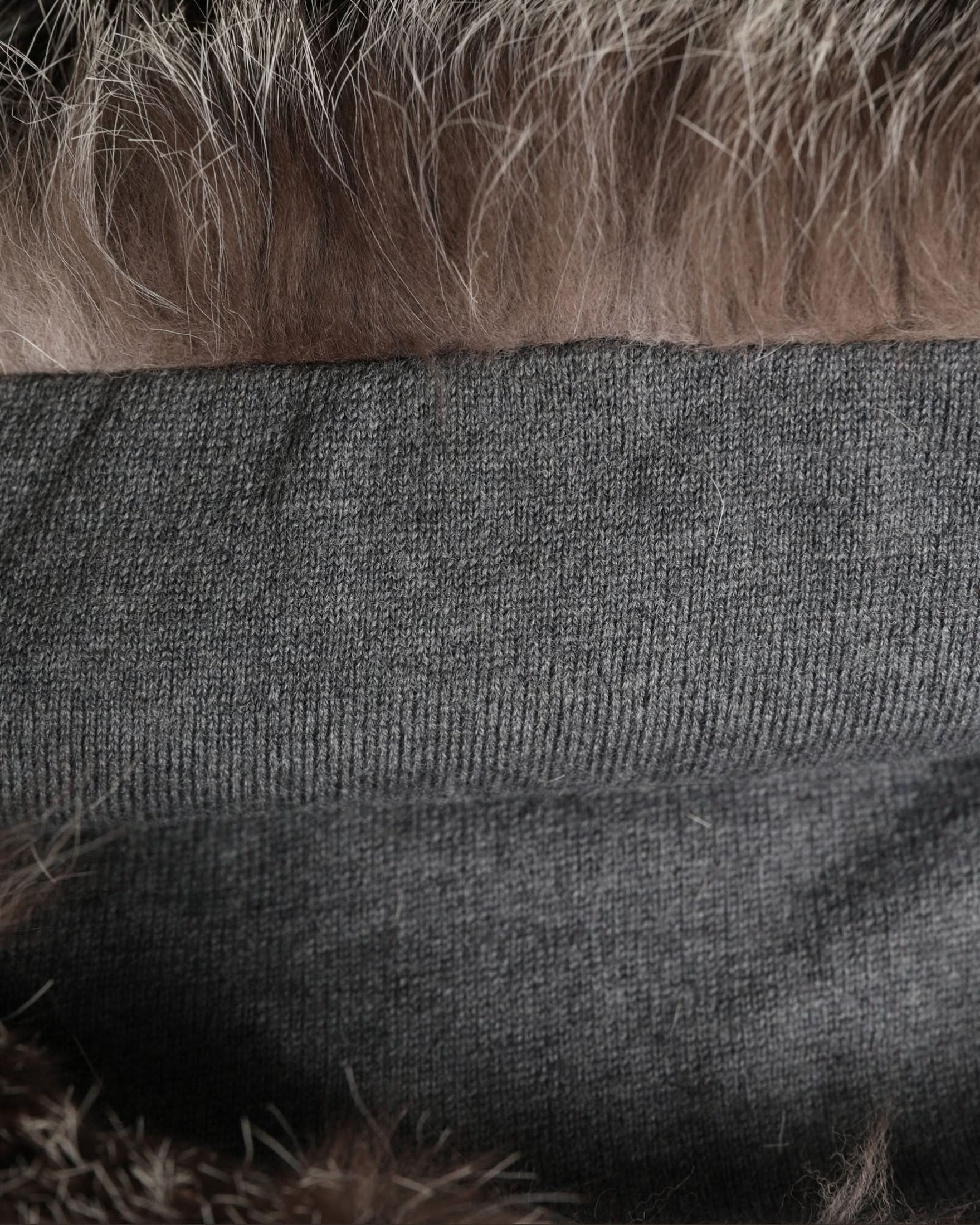 Dolce & Gabbana Brown Faux Fur Whole Head Wrap Capello Hat Glam Steals