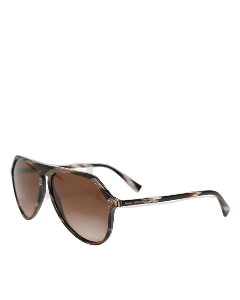 Dolce & Brown Gabbana Full Rim Acetate Pilot Eyewear Sunglasses Glam Steals