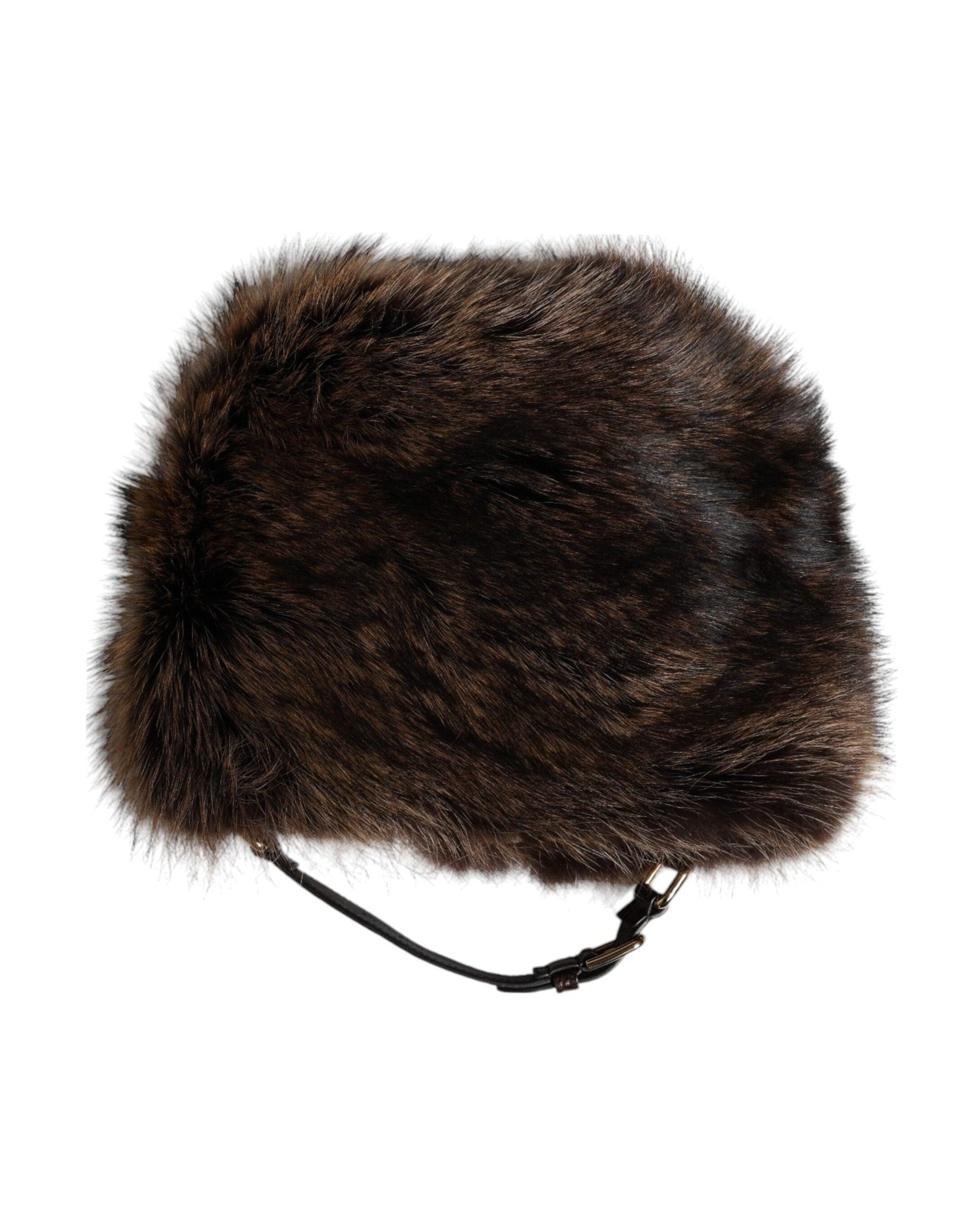 Dolce & Gabbana Brown Fur Women Bucket Hat Glam Steals