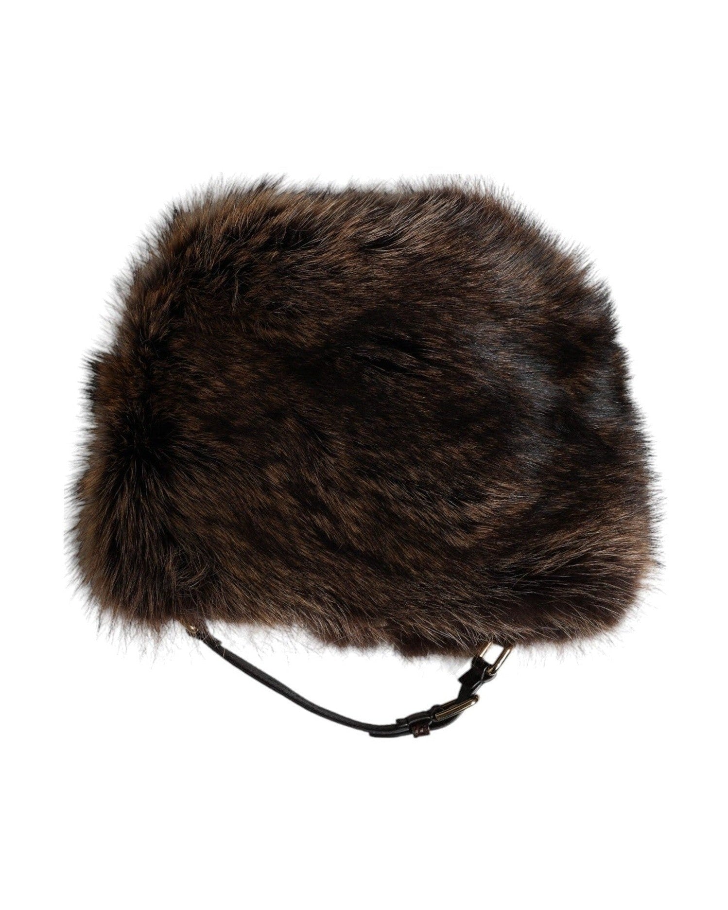 Dolce & Gabbana Brown Fur Women Bucket Hat Glam Steals