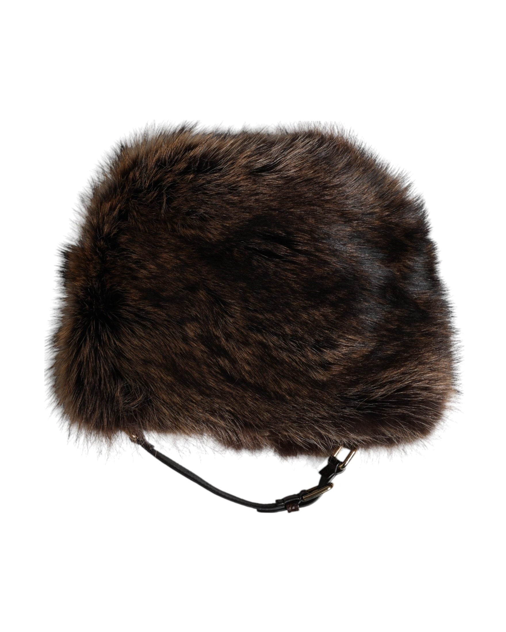 Dolce & Gabbana Brown Fur Women Bucket Hat Glam Steals