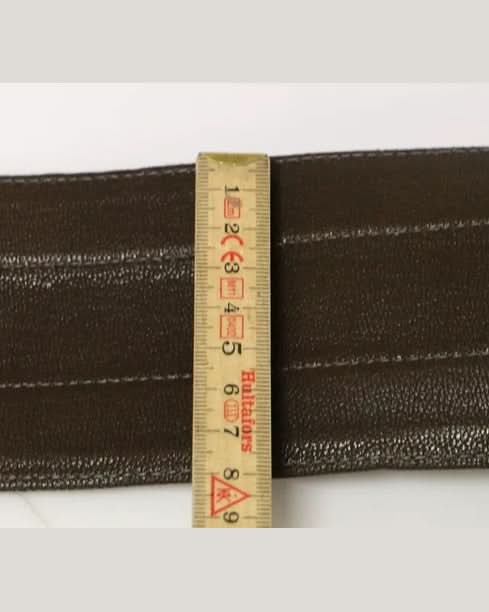 Dolce & Gabbana Brown Leather Dandg Linnen Logo Belt Belts