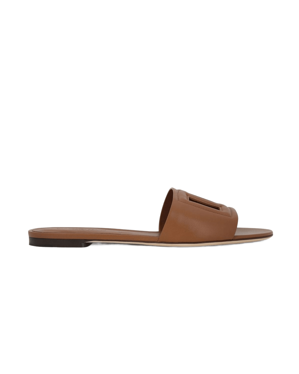 Dolce & Gabbana Brown Leather Sandals Glam Steals