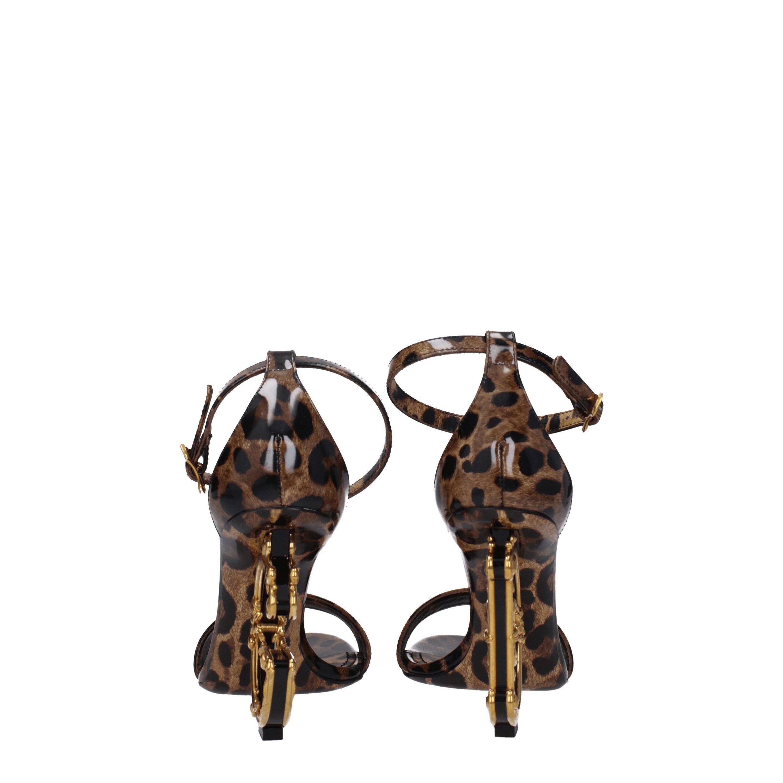 Dolce & Gabbana Brown Leather Sandals Glam Steals
