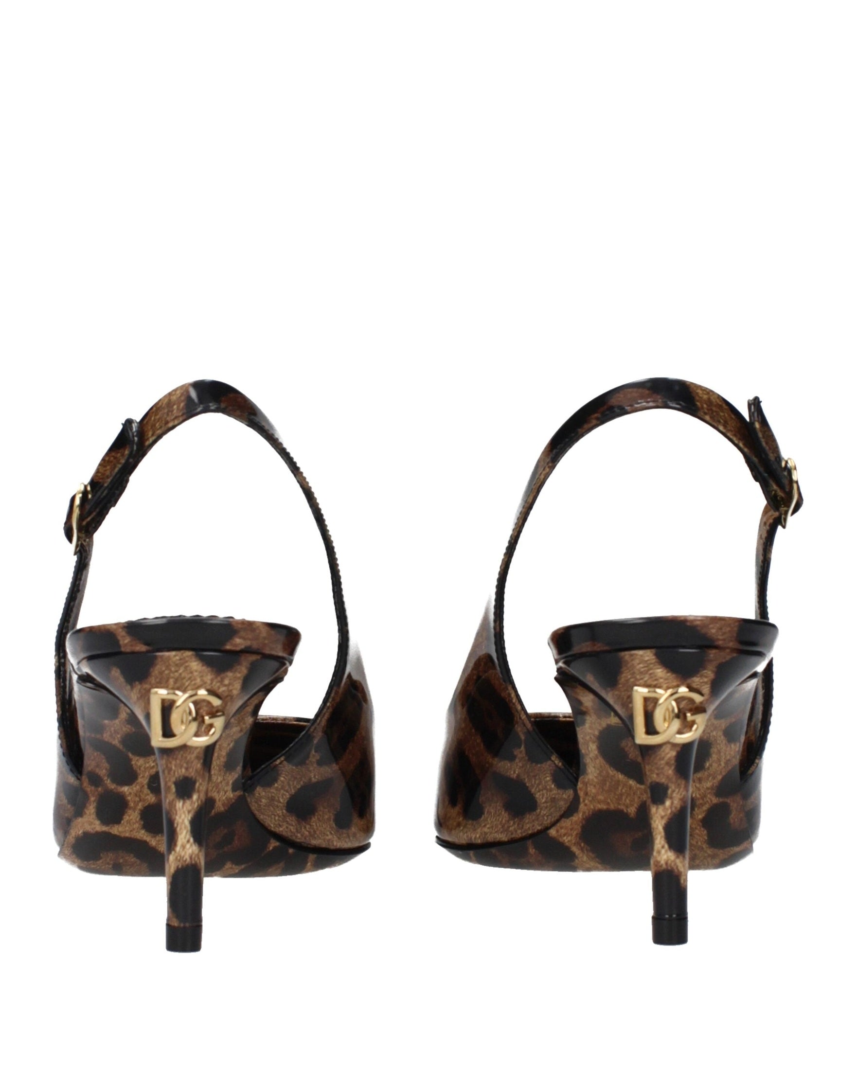 Dolce & Gabbana Brown Leather Stiletto Heel Glam Steals