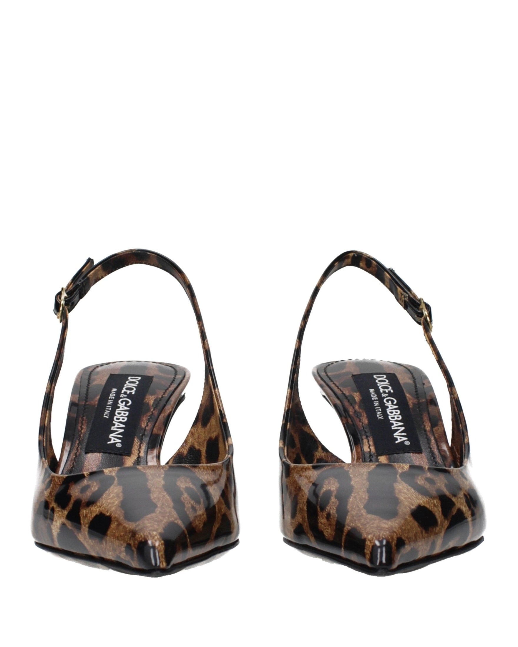 Dolce & Gabbana Brown Leather Stiletto Heel Glam Steals