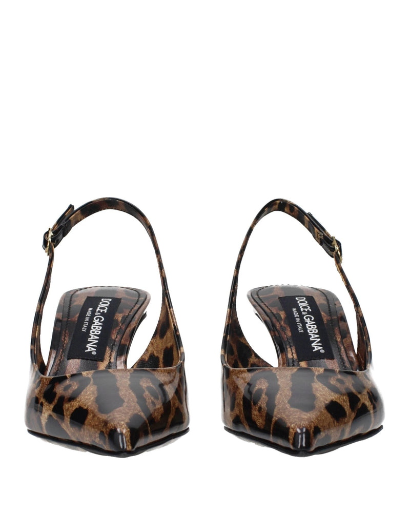 Dolce & Gabbana Brown Leather Stiletto Heel Glam Steals