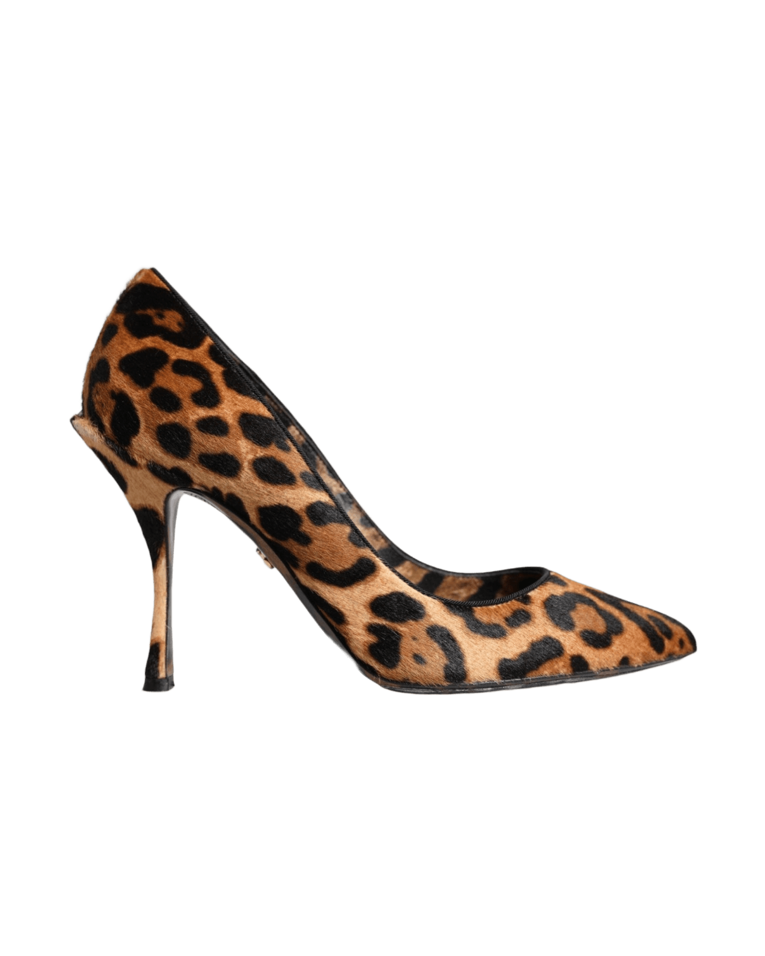 Dolce & Gabbana Brown Leopard Calf Hair Heels Pumps Shoes Heels