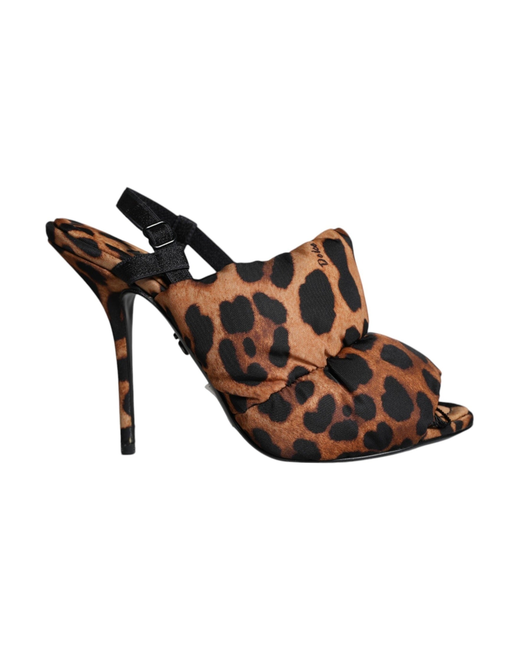 Dolce & Gabbana Brown Leopard Keira Slingback Sandals Shoes Glam Steals
