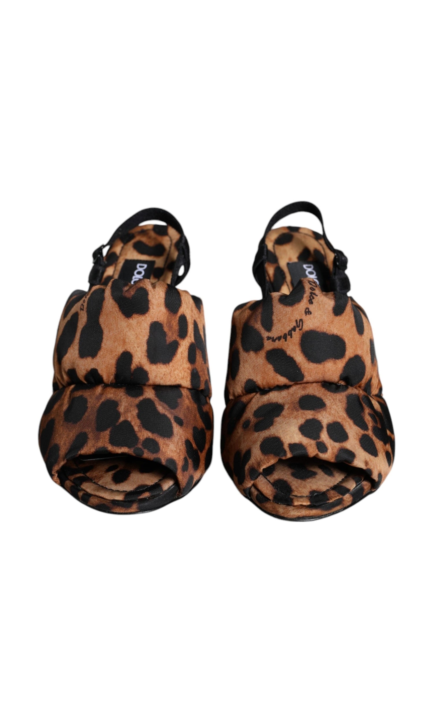 Dolce & Gabbana Brown Leopard Keira Slingback Sandals Shoes Glam Steals