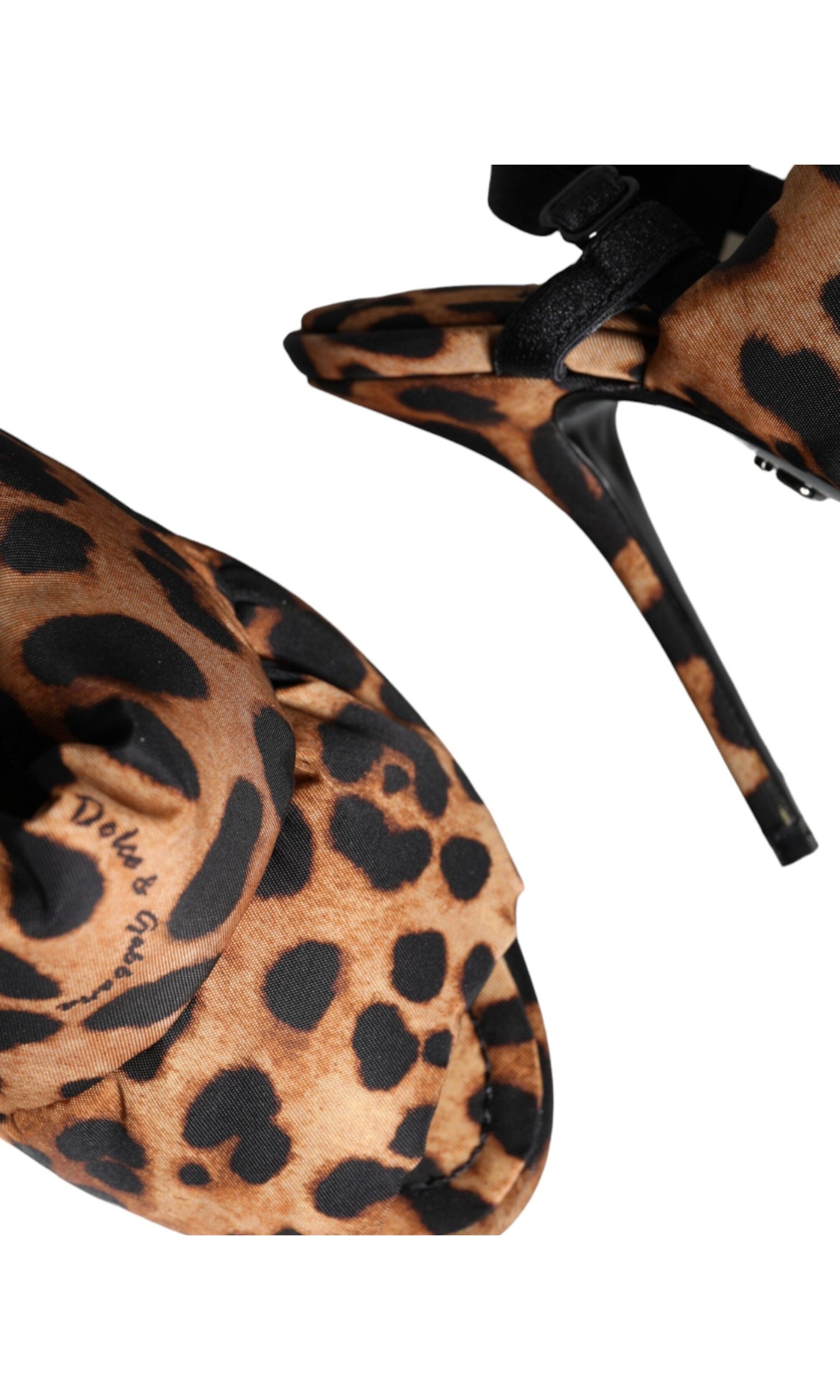 Dolce & Gabbana Brown Leopard Keira Slingback Sandals Shoes Glam Steals