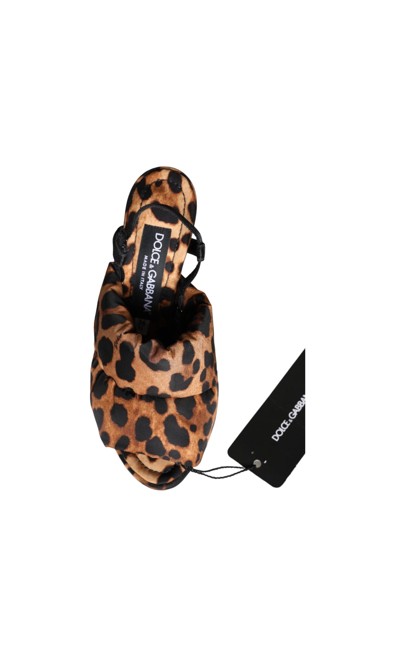 Dolce & Gabbana Brown Leopard Keira Slingback Sandals Shoes Glam Steals