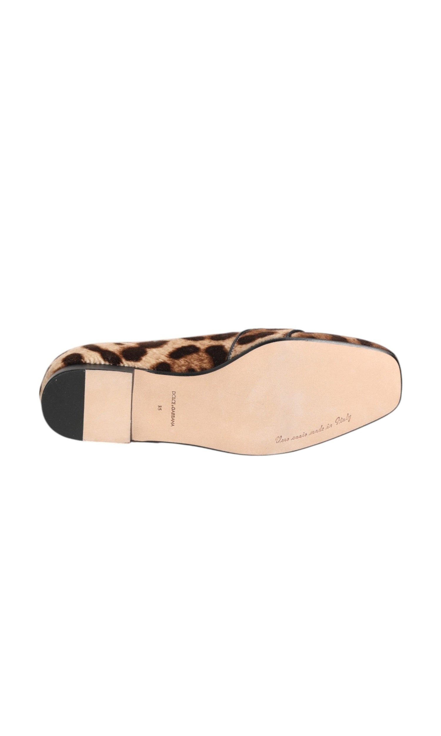 Dolce & Gabbana Brown Leopard Print Crystals Loafers Flats Shoes Glam Steals
