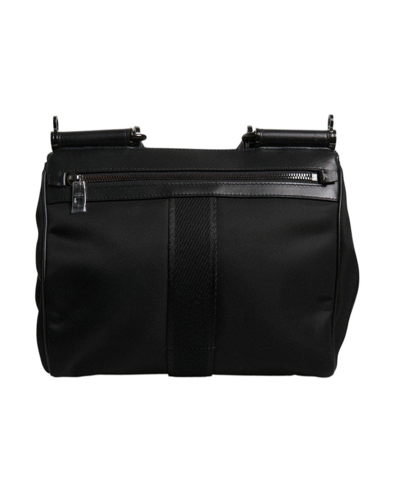 Dolce & Gabbana Leopard Print Lacquard Nylon Sicily Tote Brown Bag Glam Steals