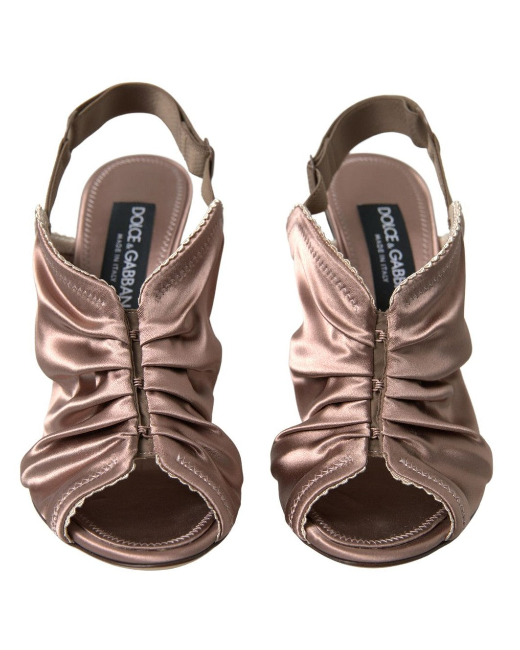 Dolce & Gabbana Brown Light Slingback Corset Style Fastening Stiletto Heels Heels
