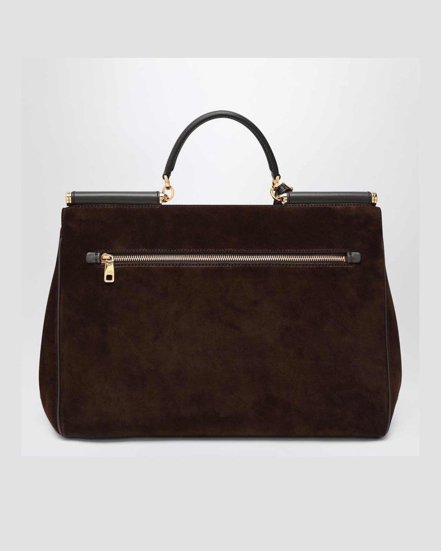 Dolce & Gabbana Brown Suede Dolce&gabbana Ebony Large Bag My Sicily Glam Steals