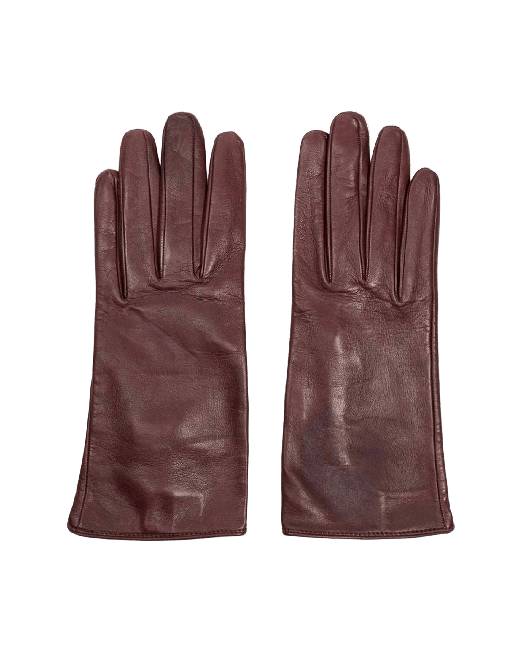 Dolce & Gabbana Burgundy Leather Glove Glam Steals