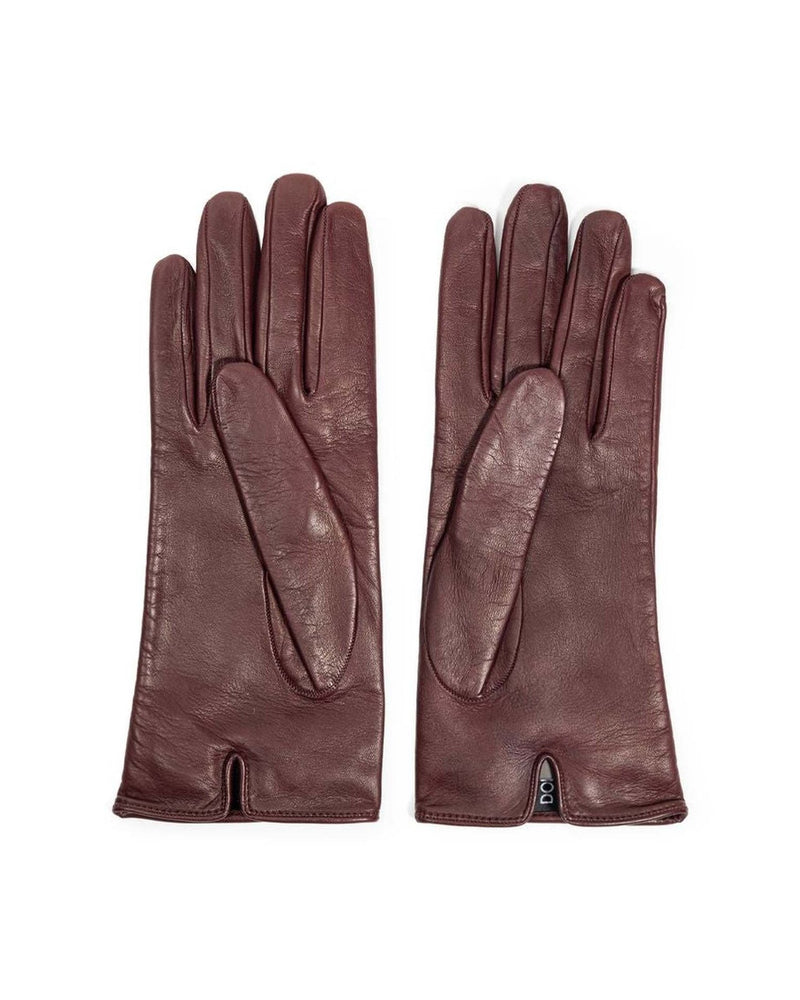 Dolce & Gabbana Burgundy Leather Glove Glam Steals
