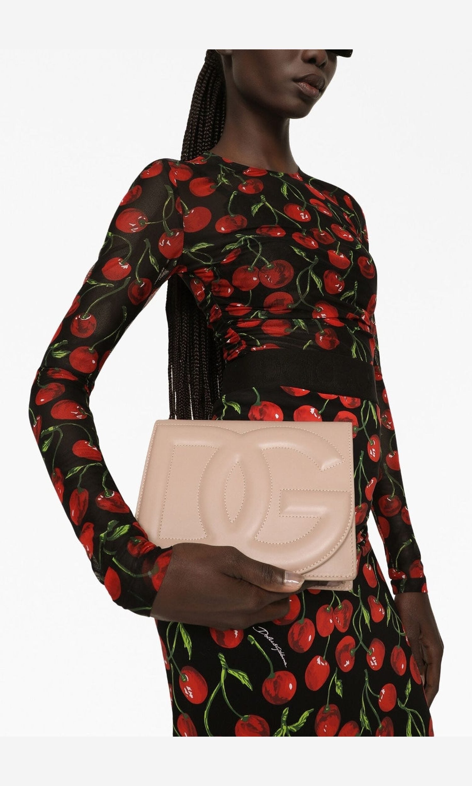 Dolce & Gabbana Calfskin Dg Logo Crossbody Bag Glam Steals