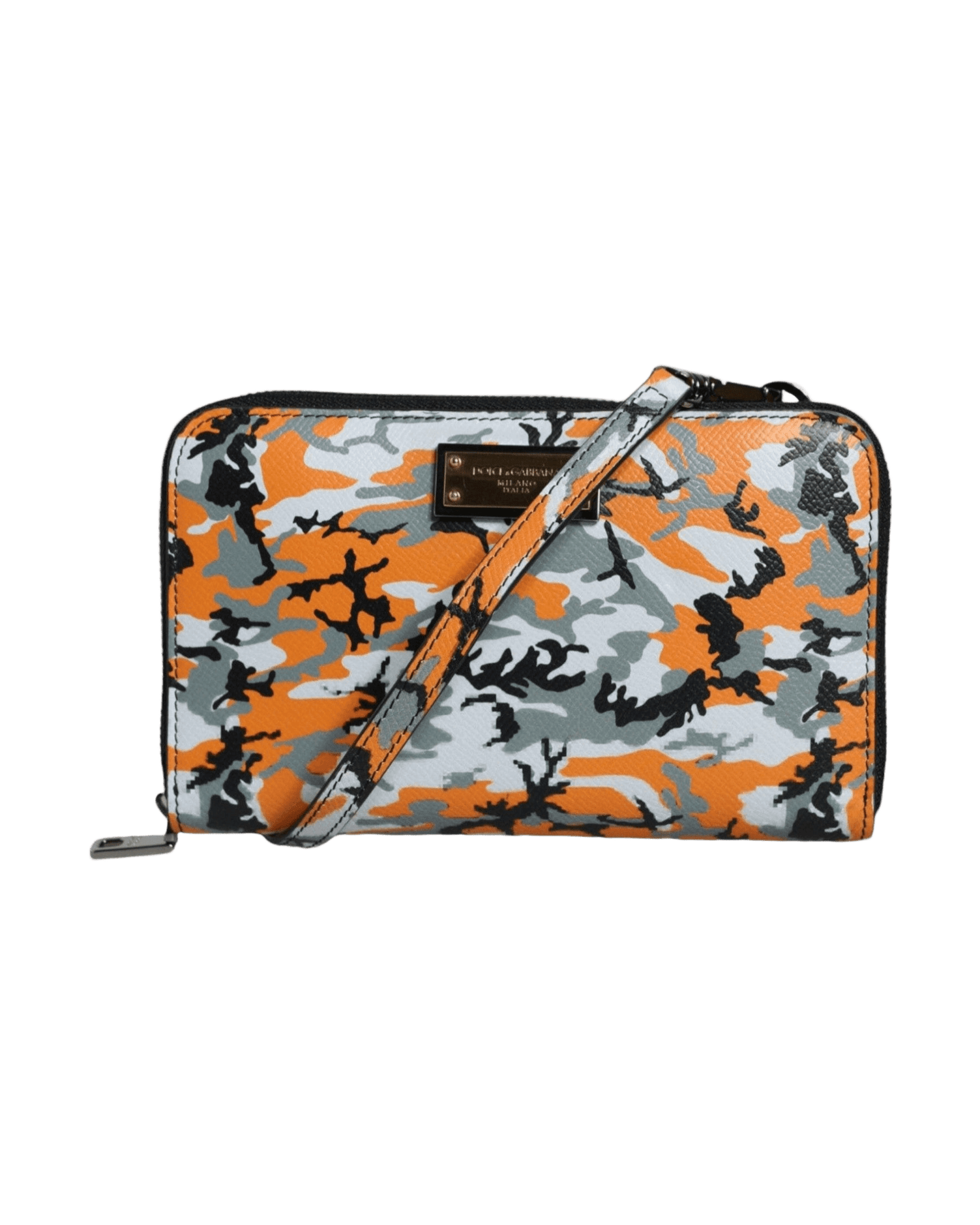 Dolce & Gabbana Camouflage Leather Purse Cross Body Multicolor Bag Glam Steals