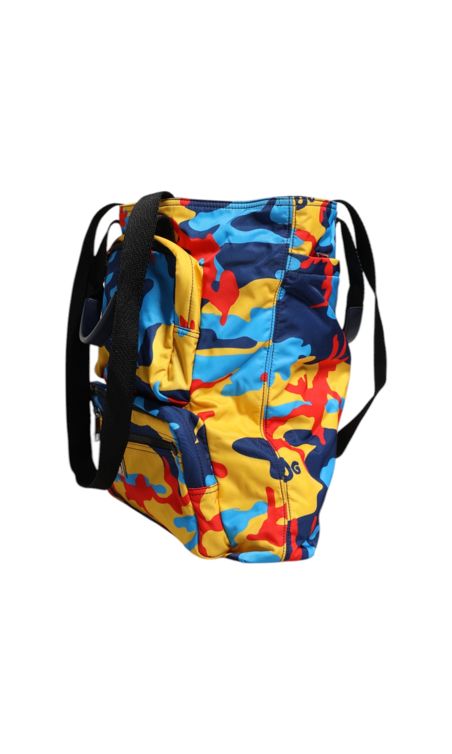 Dolce & Gabbana Camouflage Nylon Shopping Tote Multicolor Bag Glam Steals