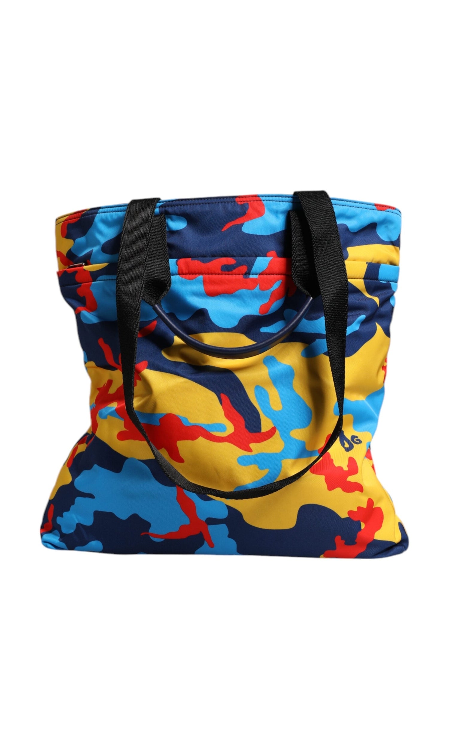 Dolce & Gabbana Camouflage Nylon Shopping Tote Multicolor Bag Glam Steals