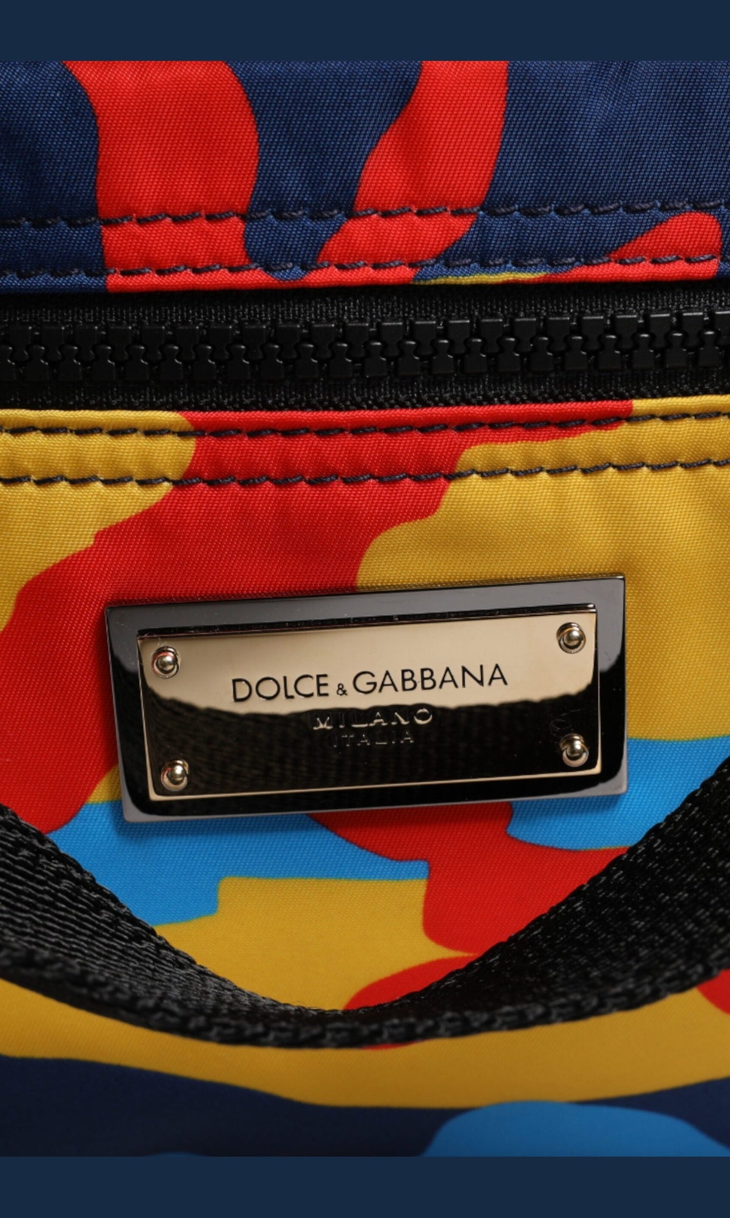 Dolce & Gabbana Camouflage Nylon Shopping Tote Multicolor Bag Glam Steals