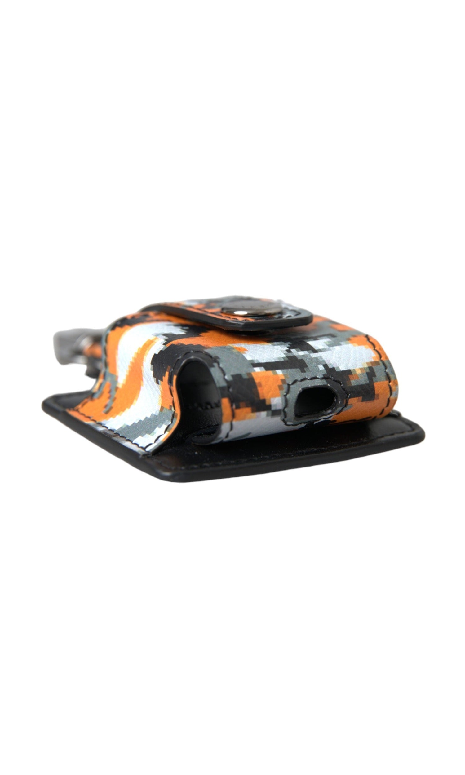 Dolce & Gabbana Camouflage Print Leather Logo Metal Airpods Multicolor Case Glam Steals