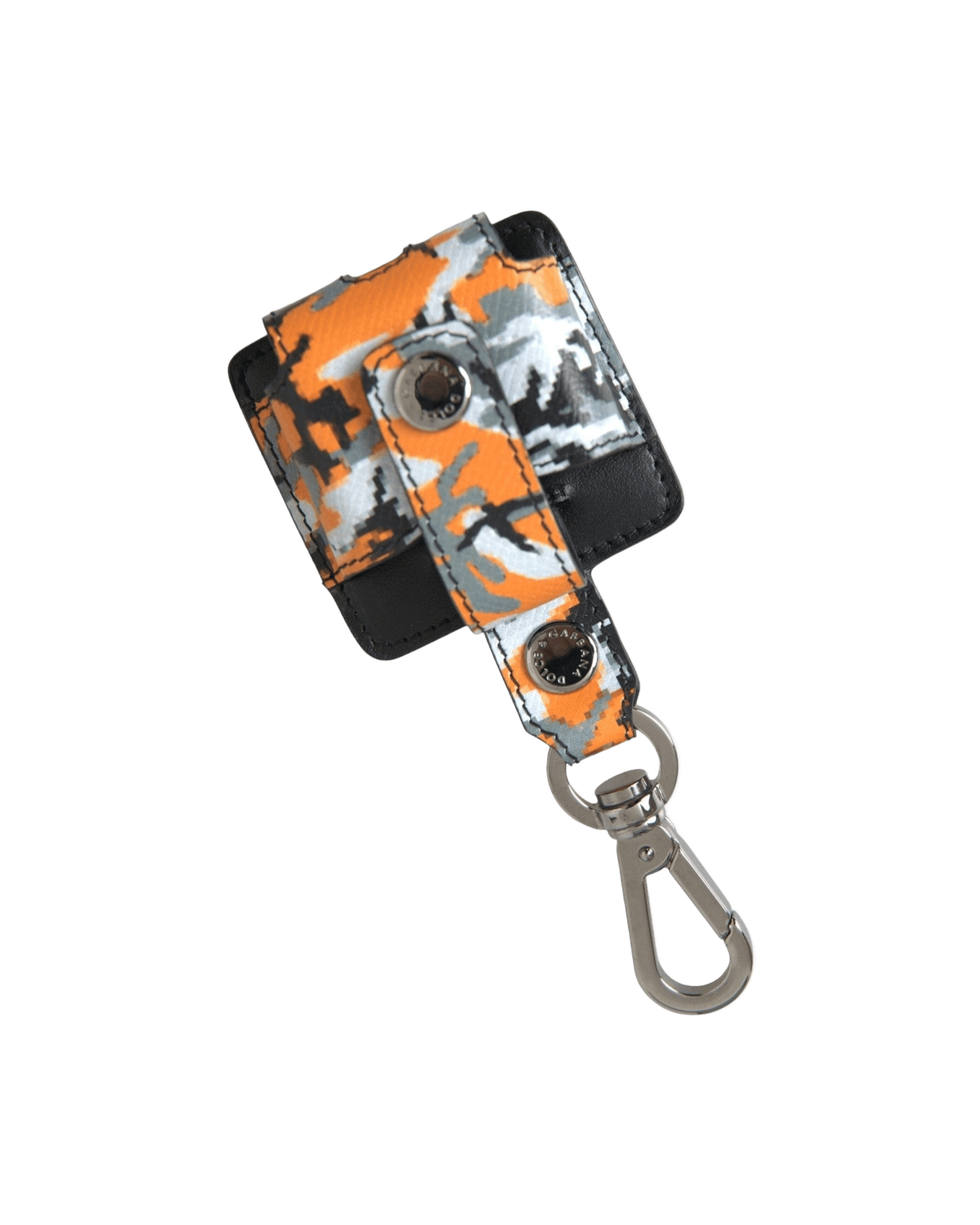 Dolce & Gabbana Camouflage Print Leather Metal Airpods Multicolor Case Glam Steals