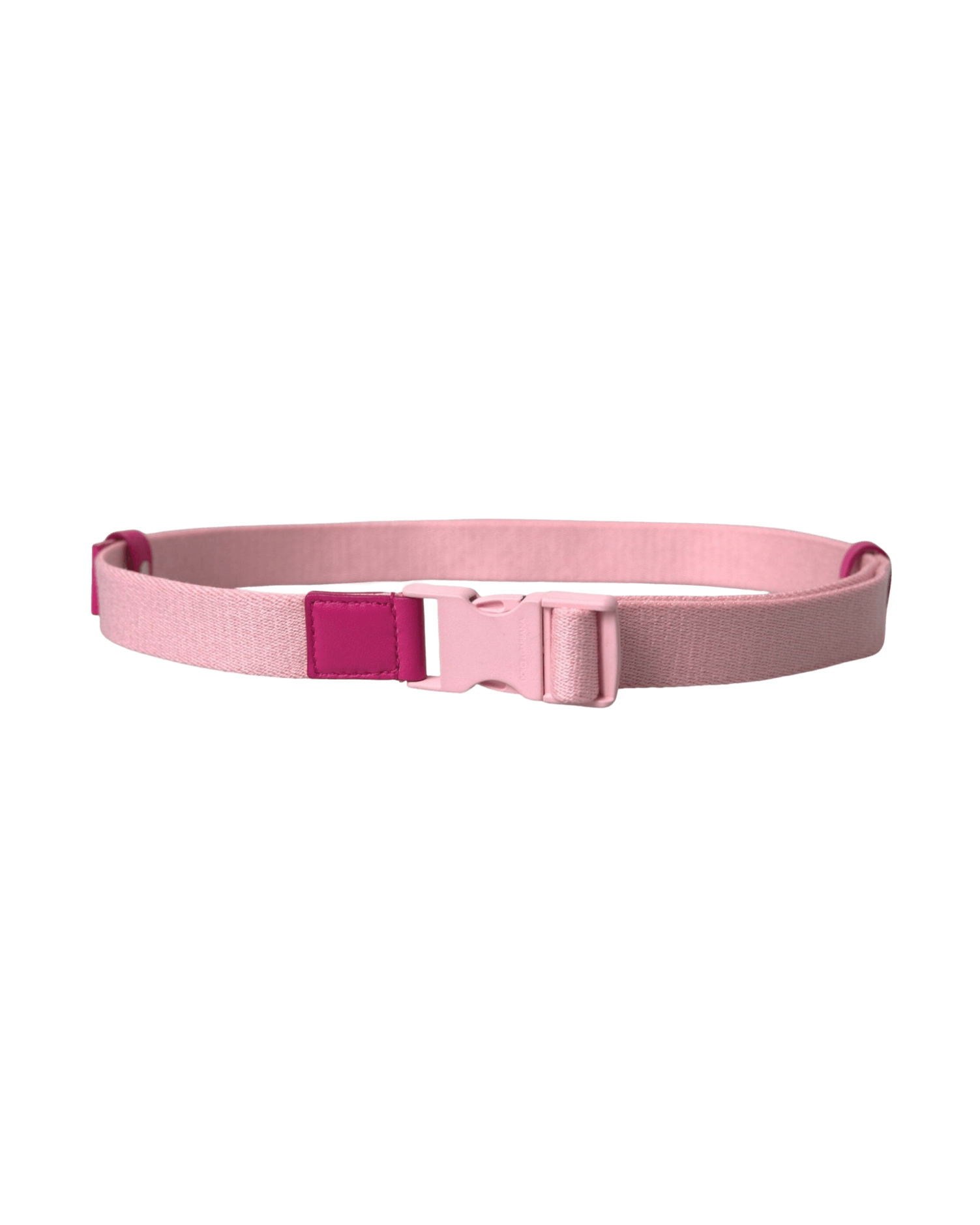 Dolce & Gabbana Canvas Stretch Plastic Buckle Women Pink Belt Glam Steals