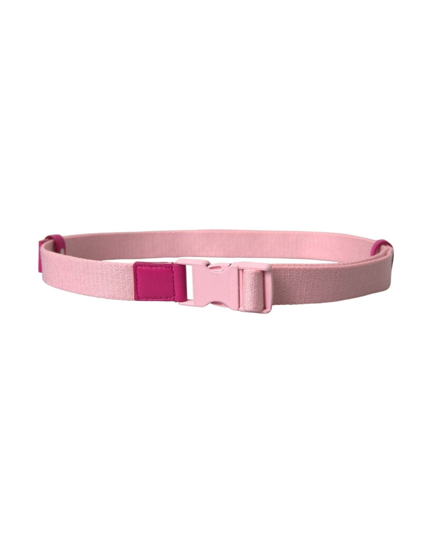 Dolce & Gabbana Canvas Stretch Plastic Buckle Women Pink Belt Glam Steals