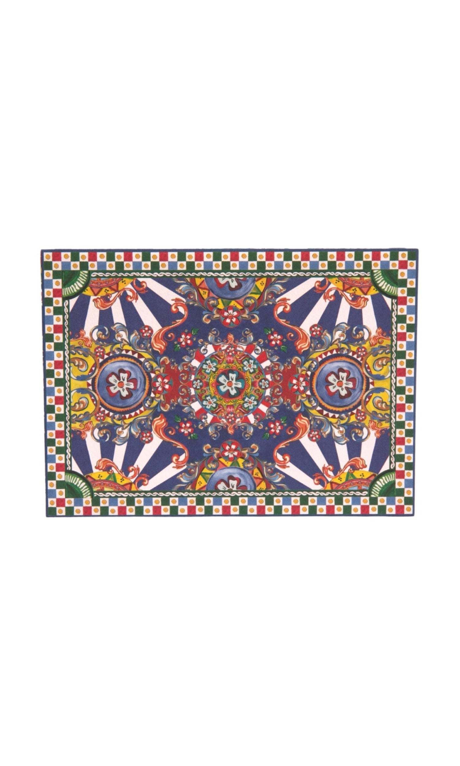 Dolce & Gabbana Carretto Siciliano Envelope Post Card Multicolor Holder Glam Steals